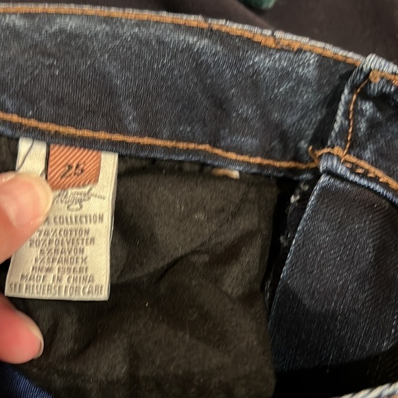 ABS Allen Schwartz Skinny Denim Blue Jeans Size 25 - Picture 3 of 4